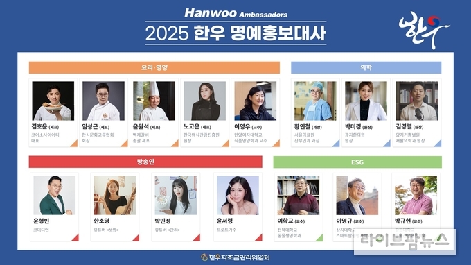 2025년 한우 명예홍보대사.